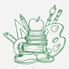 学校开学画具矢量图ai免抠素材_新图网 https://ixintu.com 学校 开学 画具 矢量图