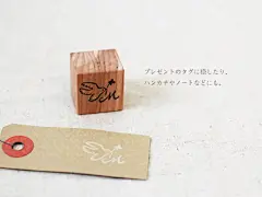 【部分现货】日本作者原创可爱小女孩插画花卉燕子木制手帐印章-淘宝网