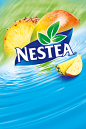 Nestea Ice Tea : Fruit illustrations for Nestea, Iced Tea drinks.