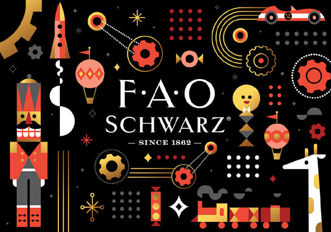 FAO Schwarz 玩具店品牌设计