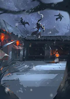 「剑三手绘」十里沙/绘