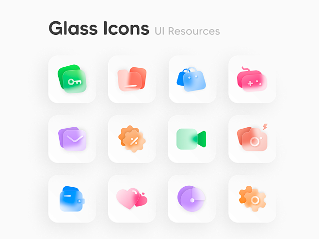 Frosted Glass Icons