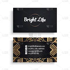 华贵,模板,名片,商务,请柬,婚礼,动机,复古,花