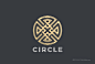 抽象古典logo圆形迷宫品牌标志设计