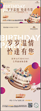 地产暖场活动生日会蛋糕海报背景板-源文件【享设计】