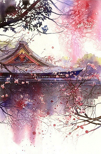 旅行风景 唯美梦幻 古风古典古韵 插画手...