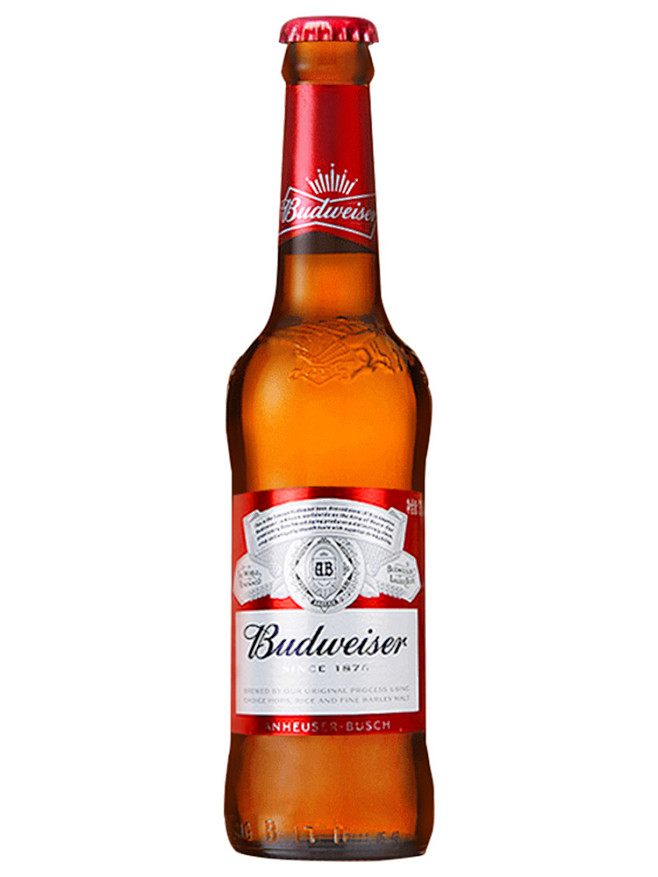 Budweiser百威瓶装啤酒美式拉格经...