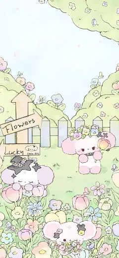 卡通可爱小狗手机壁纸cr：nono狗小小只