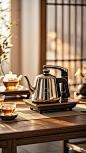 电热茶炉，茶桌，高端，阳光，杰作，窗户， (10)