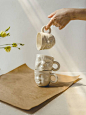Face coffee mug,small ceramic mug,white porcelain cup,modern pottery,face coffee cup,face pottery,modern cup,modern tea cups,cute gift ideas