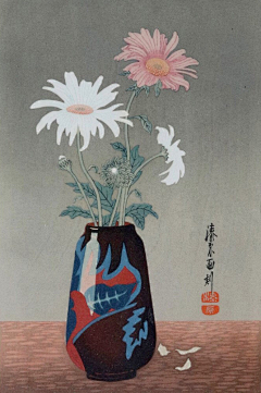 大薸采集到绘画，花