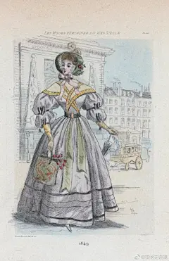 19世纪法国时装画 第五部分
服装设计/服装参考/女装/欧洲/服饰 ​​​​