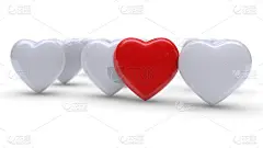 找到正确的爱的概念，3d渲染