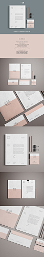 Advanced Branding / Stationery Mockup : Advanced stationery and branding mockup template featuring photoshop smart object easy editing. Free & Premium version available for download.