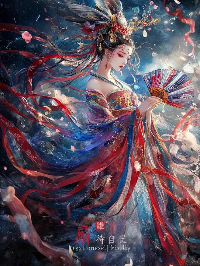 AIGC | MJ-扇待自己 - 小红书