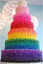 巨型彩虹蛋糕，非一般的美妙 