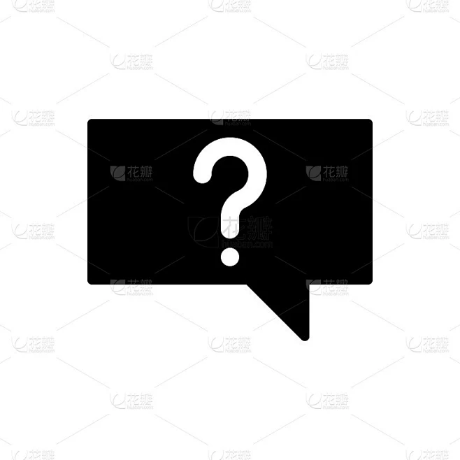 问号图标，问图标矢量插图素材-花瓣网