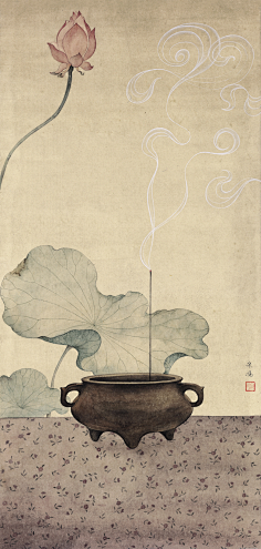 宋扬古典清雅的工笔画欣赏彼岸有莲宋扬19