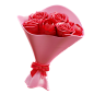 Flower Bucket 3D Illustration