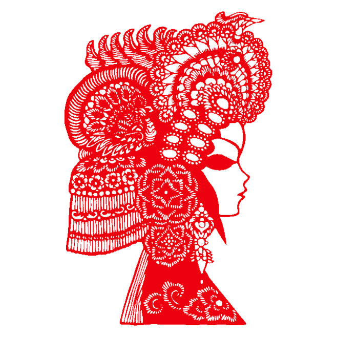 中国元素，剪纸，京剧剪纸