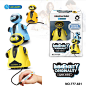 Intelligent Robot Toys Line Drawing Walking RC Robot Interactive Educational Toy  | eBay : Place white papers and robot in FLAT desktop or floor, draw lines with your imagination. The mini robot toy has an optical sensor inside, so it can read the BLACK T