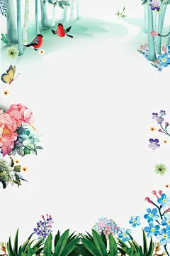 二十四节气之春分手绘插画主题装 植物 绿色 花草 元素 免抠png 设计图片 免费下载 页面网页 平面电商 创意素材