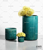 现代圆筒花瓶3d模型