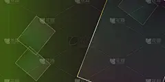 绿色商业邀请与黄金形状。3D抽象多边形方块海报。富丽堂皇的皇家地球设计。翡翠豪华壁纸。新年灿烂的背景