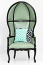 Balloon Chair in Aqua Faux Leather | ModShop