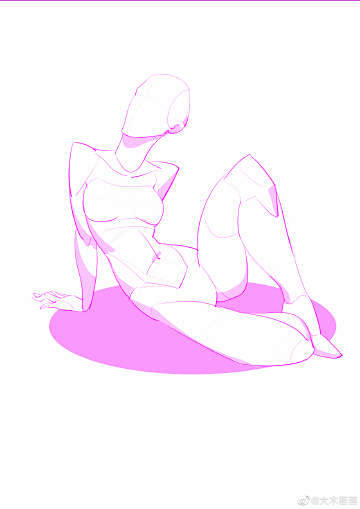 女性结构动态怎么画？... - @大木画...