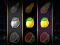 2D art Casino games fruits ILLUSTRATION  slot games UI