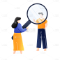 卡通感金融行业人物元素