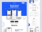 Mobile app landing page  - Free template