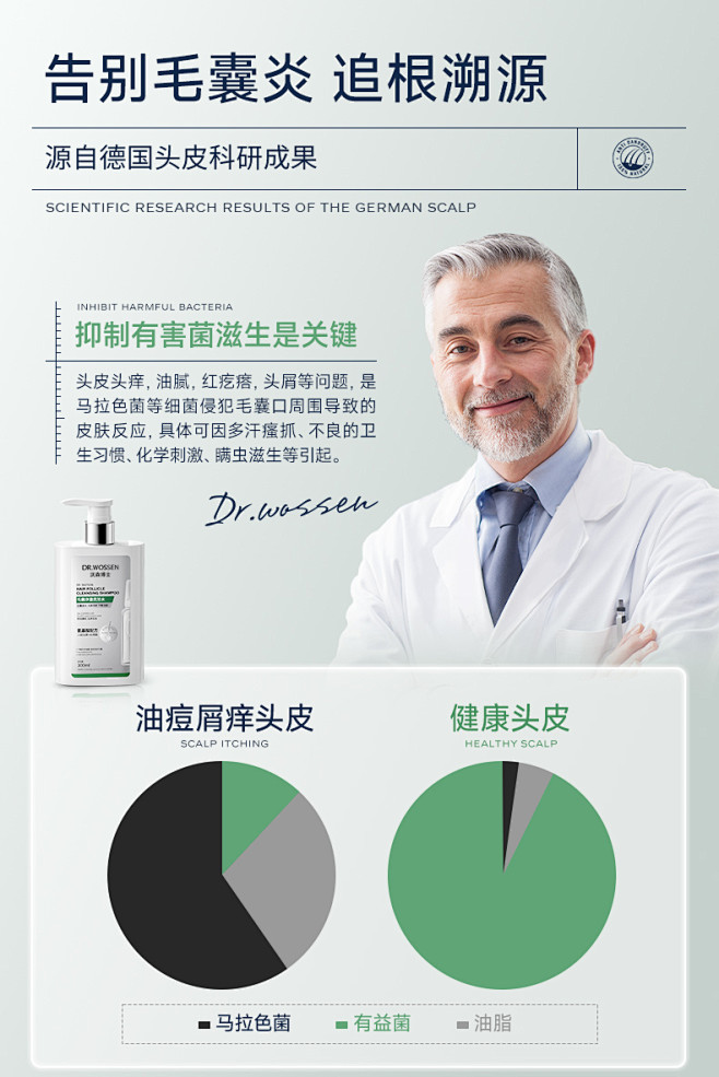 毛囊洗发水去屑止痒二硫化硒剂除螨清洁头皮...