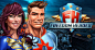 Freedom Heroes slot game : I created all the artwork and most animations.  I used a mixture of Photoshop, Flash Professional, Flash Builder, Illustrator, Blender, AfterEffects, Unity and a number of other programs to create 2D full render painted animatio