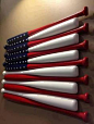 Patriotic baseball boy's room decor- I don't know that I'll ever have a baseball...(D9BC0)