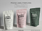 Modern pouch label templates, DIY pouch label design Establish your brand and increase your product's beauty with our gorgeous modern cosmetic label designs. Templates are simple to use and easy to edit with the free Canva version.    WHAT'S INCLUDED  A U