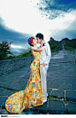 龙袍中国风 婚纱摄影