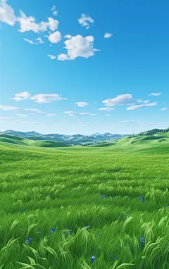 蓝天白云背景素材图AI图背景壁纸