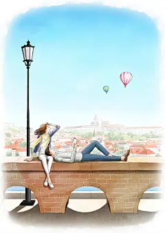 【韩国画师yalzza的插画作品】—— 一个细节，一个场景，一点一滴，日积月累……生活如此简单，相爱如此幸福 ~~ 