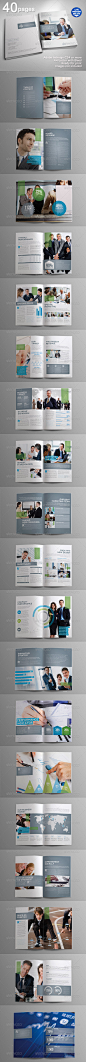 40 Pages Indah Corporate Brochure - GraphicRiver Item for Sale