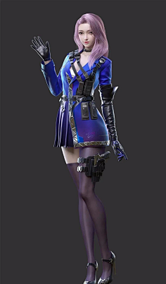 com这是cf里的角色吗_看图_穿越火线吧_百度贴吧天番地茄采集到立绘