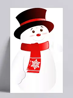 卡通带帽雪人|卡通雪人,带帽雪人,装饰图案,冬季,冬天,寒冬,WINTER,卡通元素,手绘/卡通