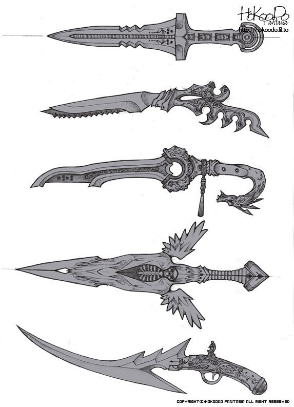 武器原画 - 红色的黑猫采集到原画-武器...