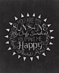 You Are My Sunshine - 8 x 10 Print - Hand Lettered Print- Chalk Art- Chalkboard Art - Digital Print on Etsy, $8.00
