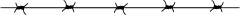 有刺铁丝钢丝刺网手绘剪影线条装饰PNG免扣平面AI矢量源文件素材
