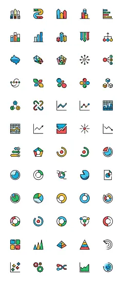 信息图表元素图标 UI设计 图标设计_UI设计_Icon图标