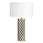 Jonathan Adler Carnaby Table Lamp : Graphic Pop.A classic cubes pattern in black and grey or navy and red with gold accents for a spot of sparkle. Our porcelain and polished Carnaby Lamp combines a dash of downtown with a touch of uptown élan. A graphic a
