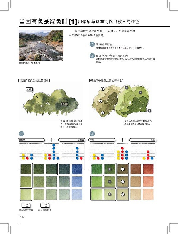 【水彩】《让水彩画达到极致的调色技法：日...