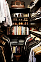 A stylish man's must have: a well organized closet